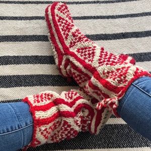 Handmade slipper socks